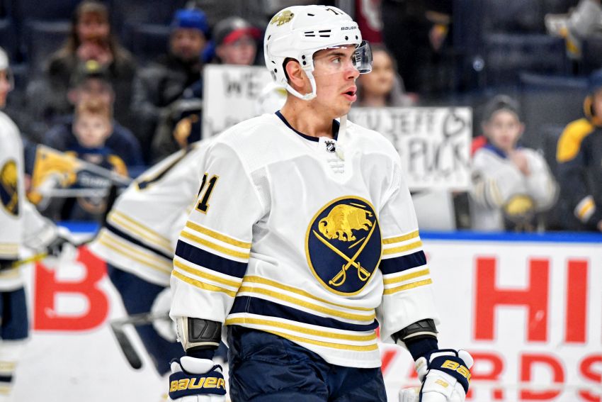 Sabres' Evan Rodrigues stepping up game after trade request | Buffalo Hockey
