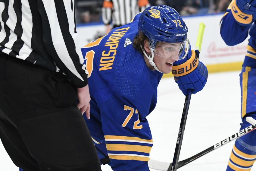 Sabres star Tage Thompson chasing 40 goals, taking place among game’s elite