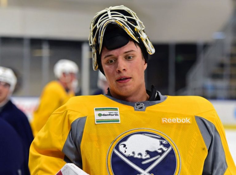 Sabres goalie prospect Jonas Johansson learning North American game