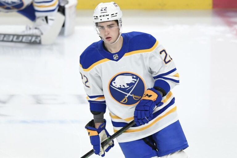 Sabres’ Jack Quinn looks strong in NHL debut ‘A real good first game