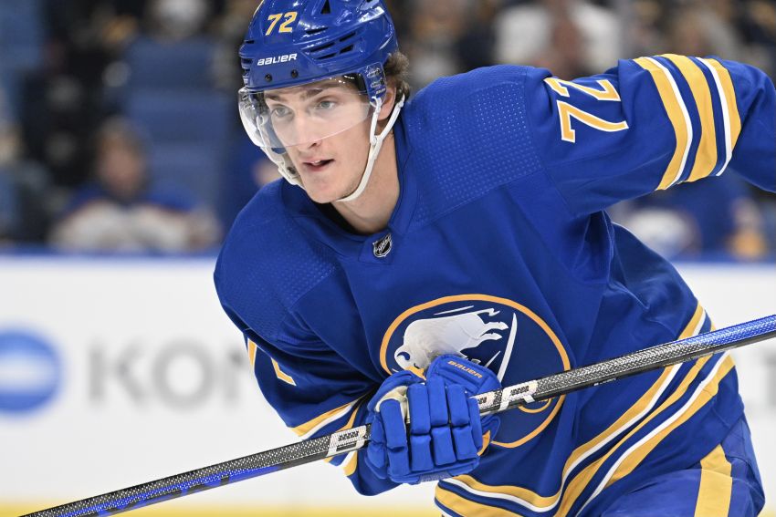 Sabres' Tage Thompson scores 5 goals in 9-4 win over Columbus Blue Jackets
