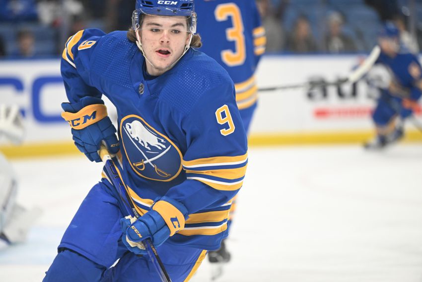 Zach Benson continues bid for spot on Buffalo Sabres' roster